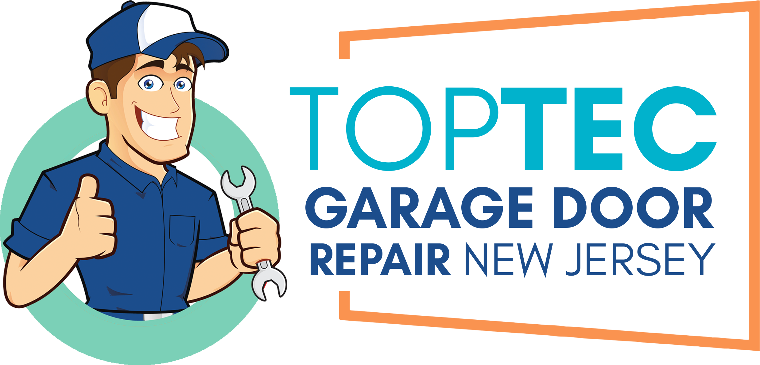 toptec garage door repair nj logo